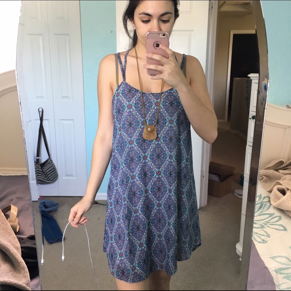 Strappy shift dress - L